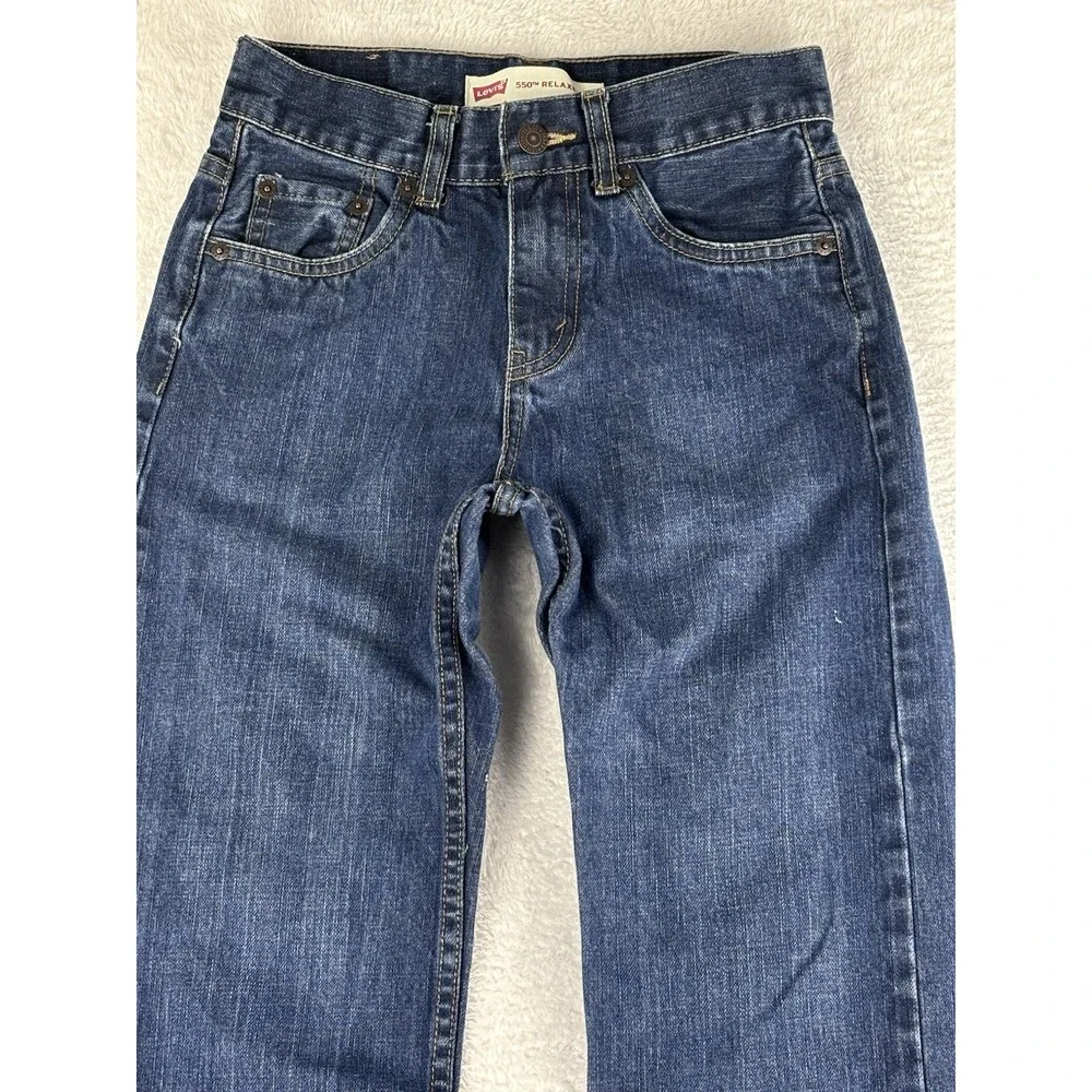 Levi's 550 Relaxed‎ Boys Jeans Blue 14 Slim (25x27)